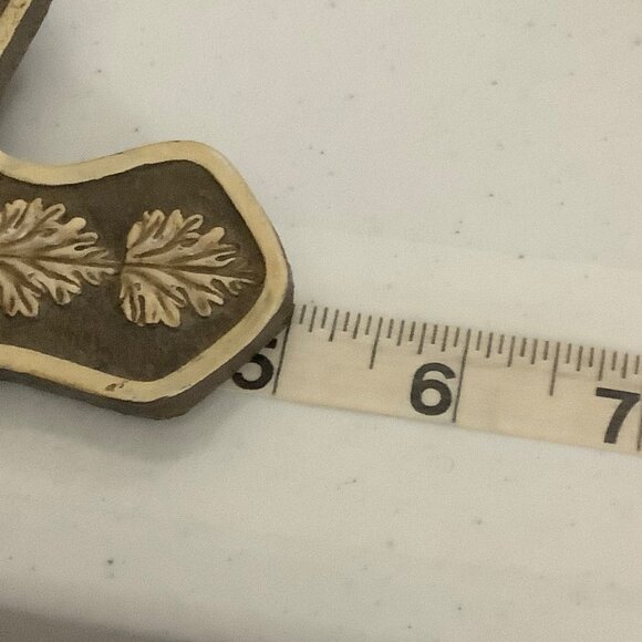 Vtg Wall Cross Decorative Embossed With Leaf Design 7" X 5” Religious - Picture 5 of 6